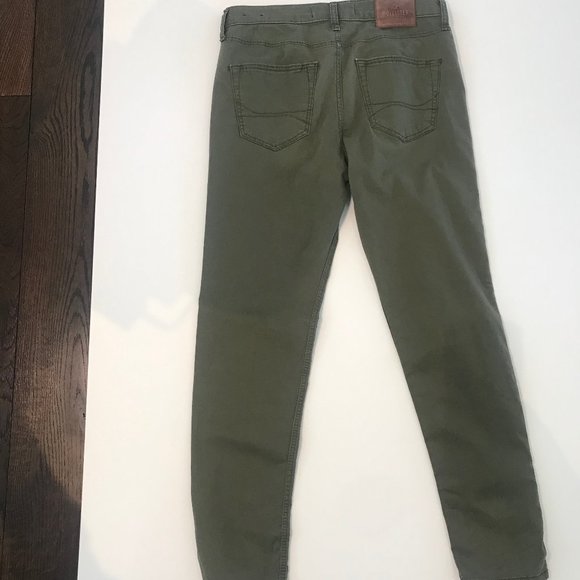 ( 3 for 20) - Hollister Olive Green Chino  W30 L30 - Picture 4 of 7
